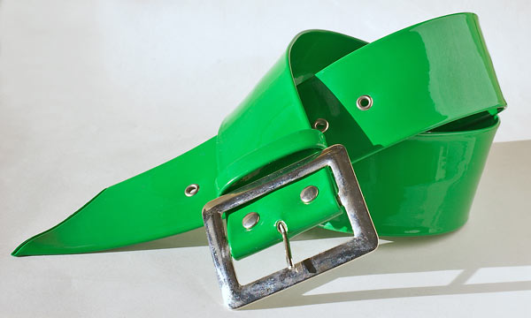 Green Metal Buckled Belt