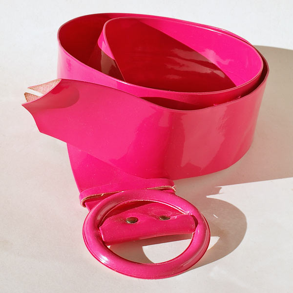 Pink Round Buckle Belt