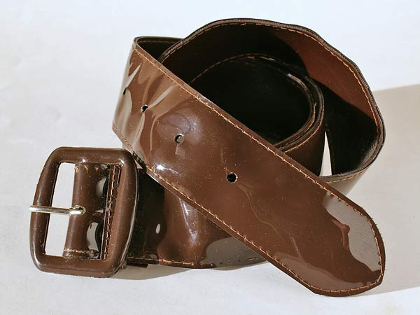Shiny Brown Two Layer Belt