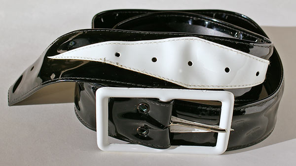 Stitched Black & White Belt