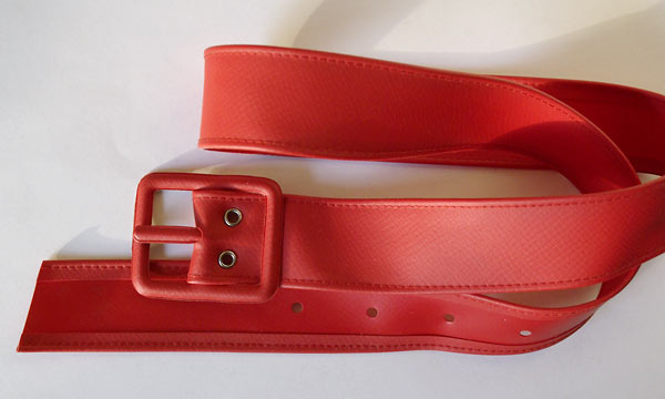 Stitched Red Belt