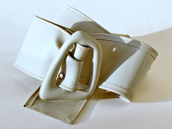 Gray Stitched Belt