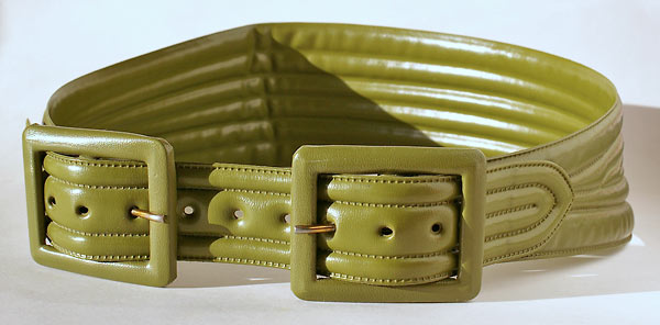 Green Double Buckle Belt
