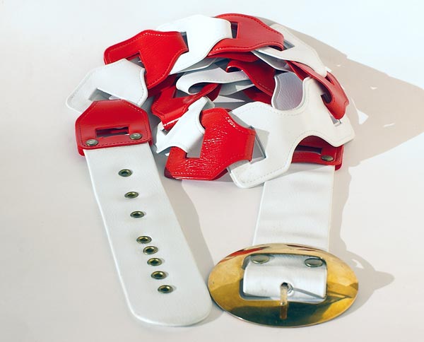 Red & White Fletched Belt