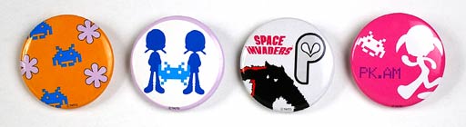 Space Invaders Badges